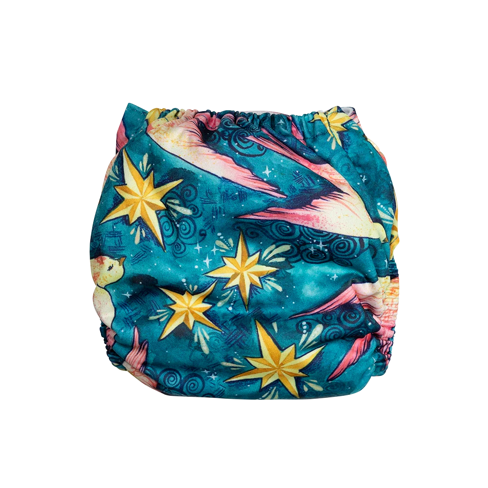 Star Swallows Reusable Cloth Nappy