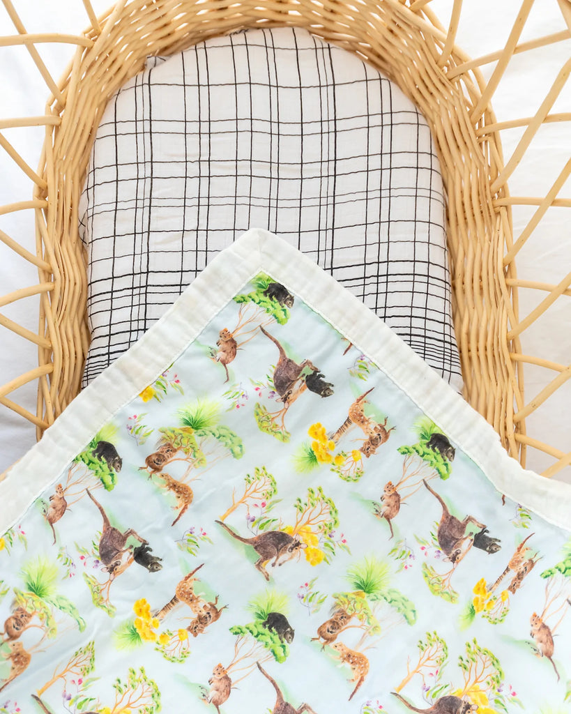 Australian Wildlife Baby Blanket Designer Bums