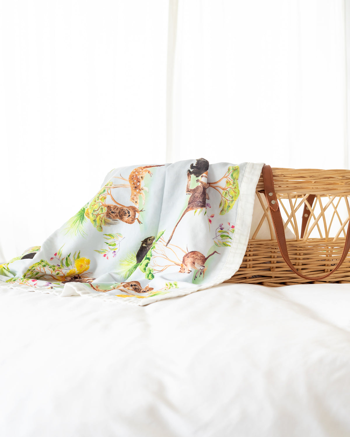 Australian Wildlife Baby Blanket Bold Designer Bums