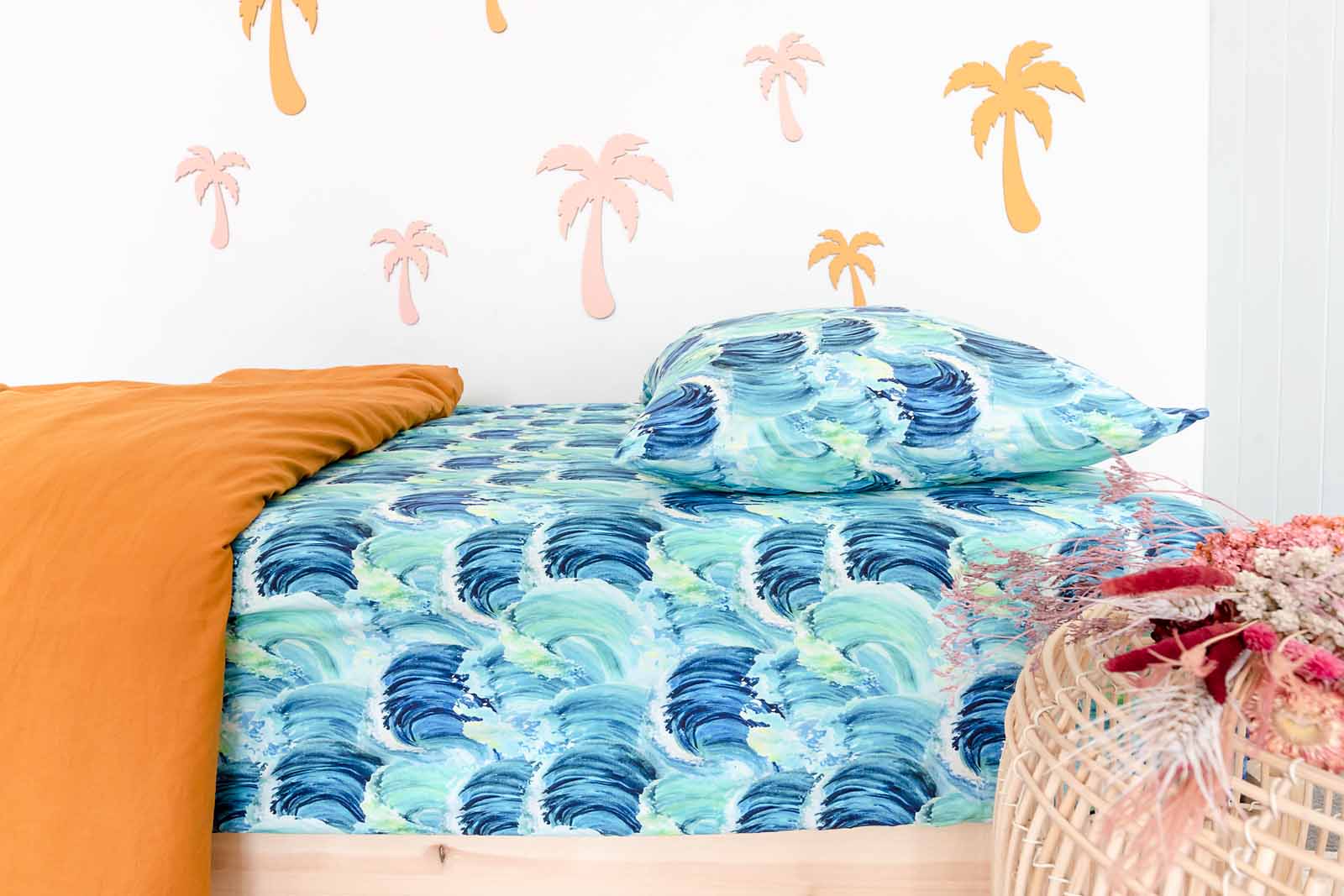 Blue Crush Pillow Cover
