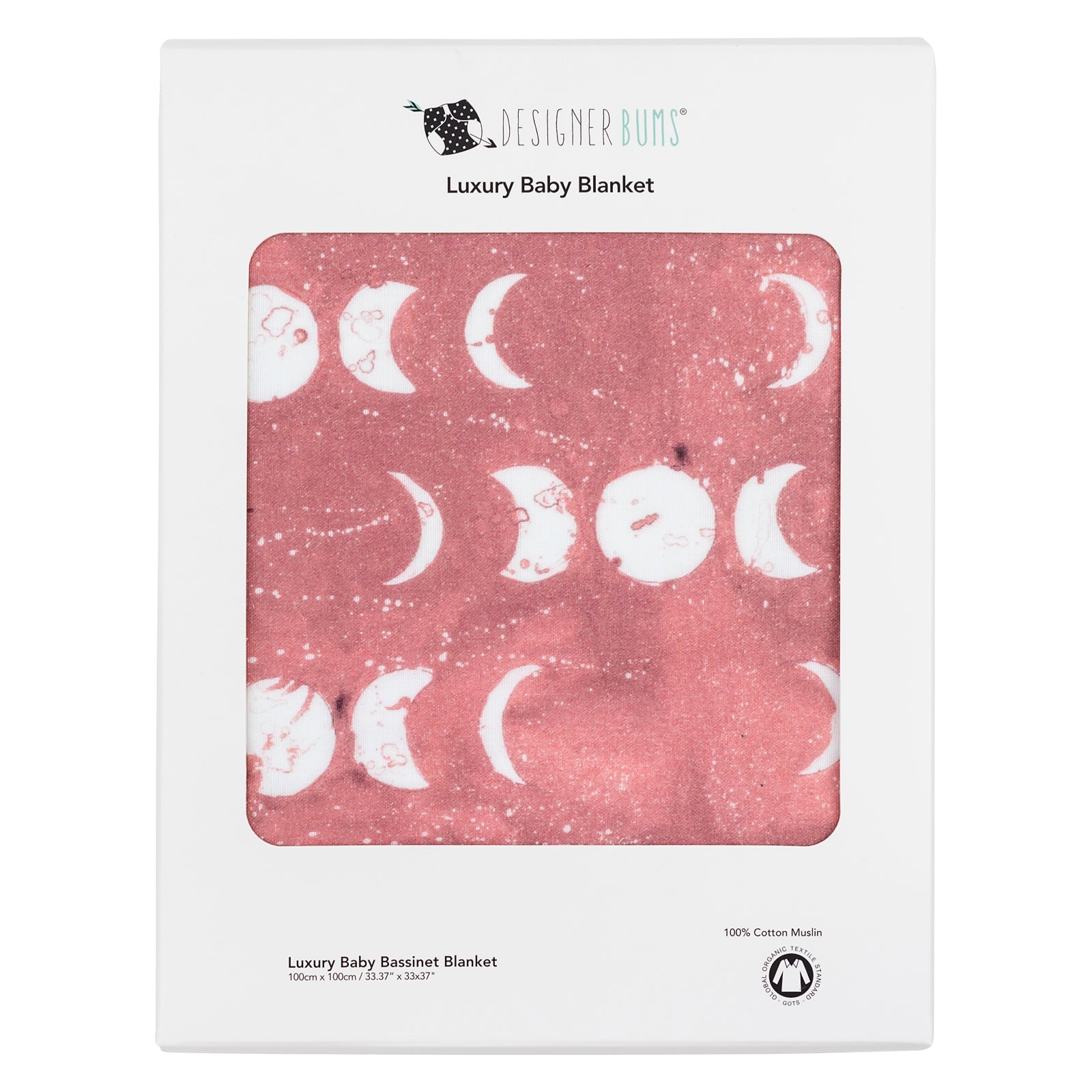 Dusty Moon Baby Bassinet Blanket