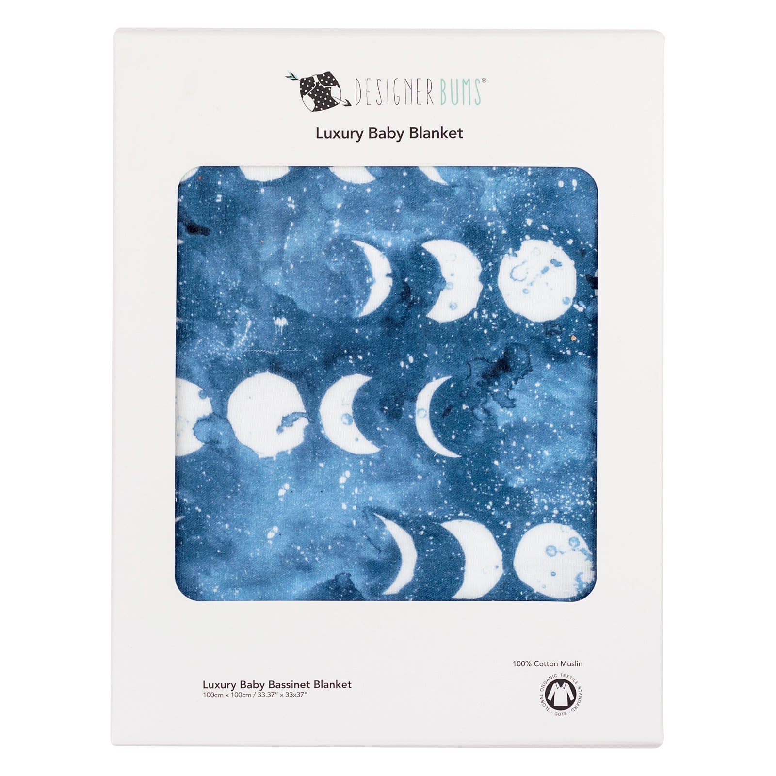 Frost Moon Baby Bassinet Blanket
