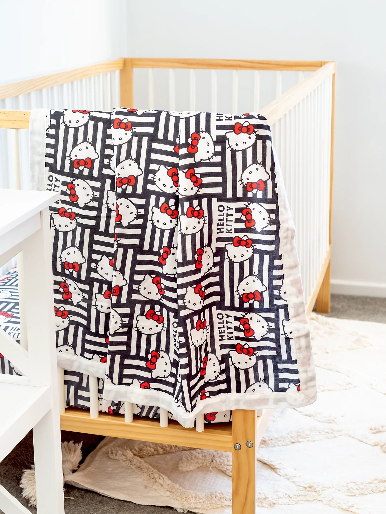 Iconic Hello Kitty Baby Bassinet Blanket Designer Bums