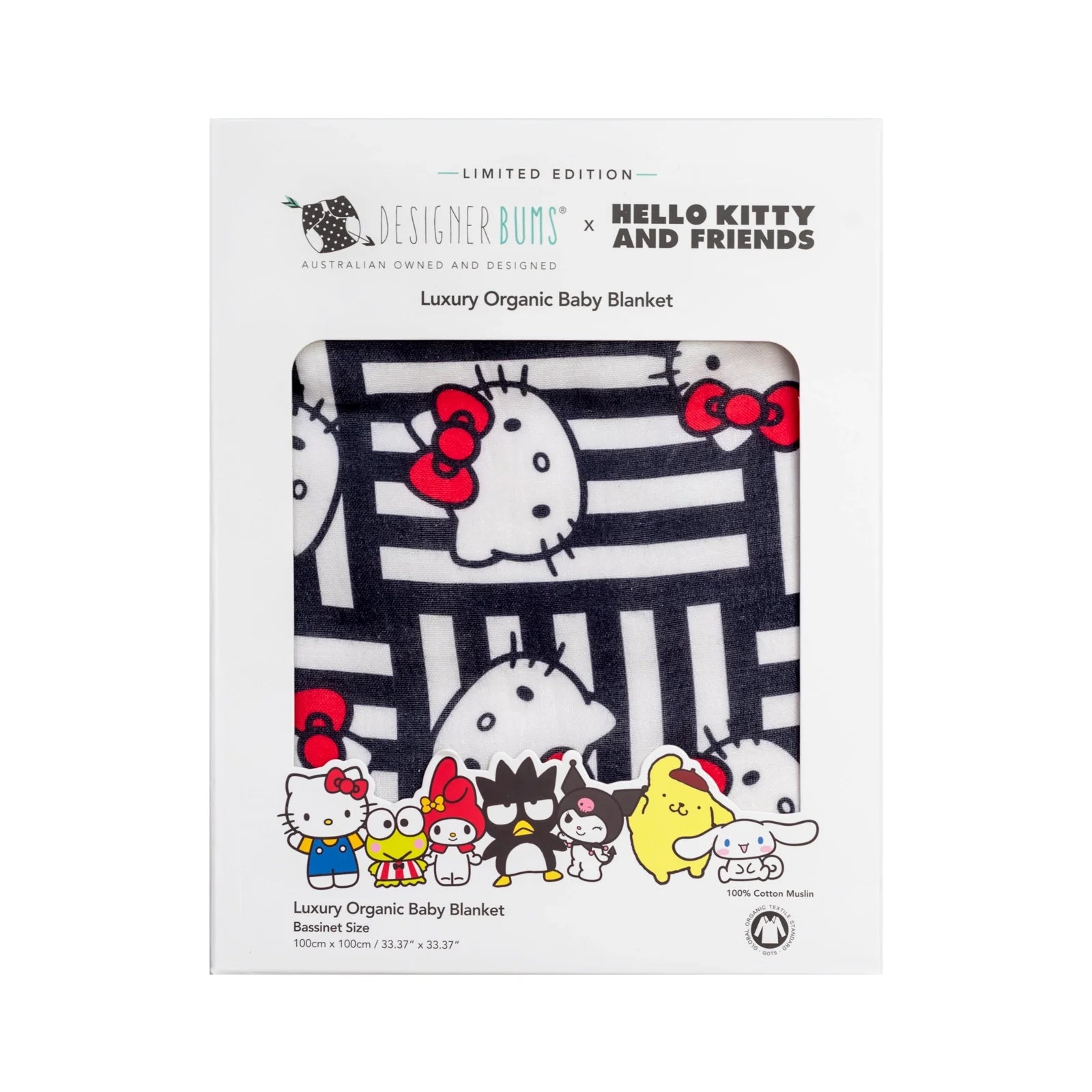 Iconic Hello Kitty Baby Bassinet Blanket