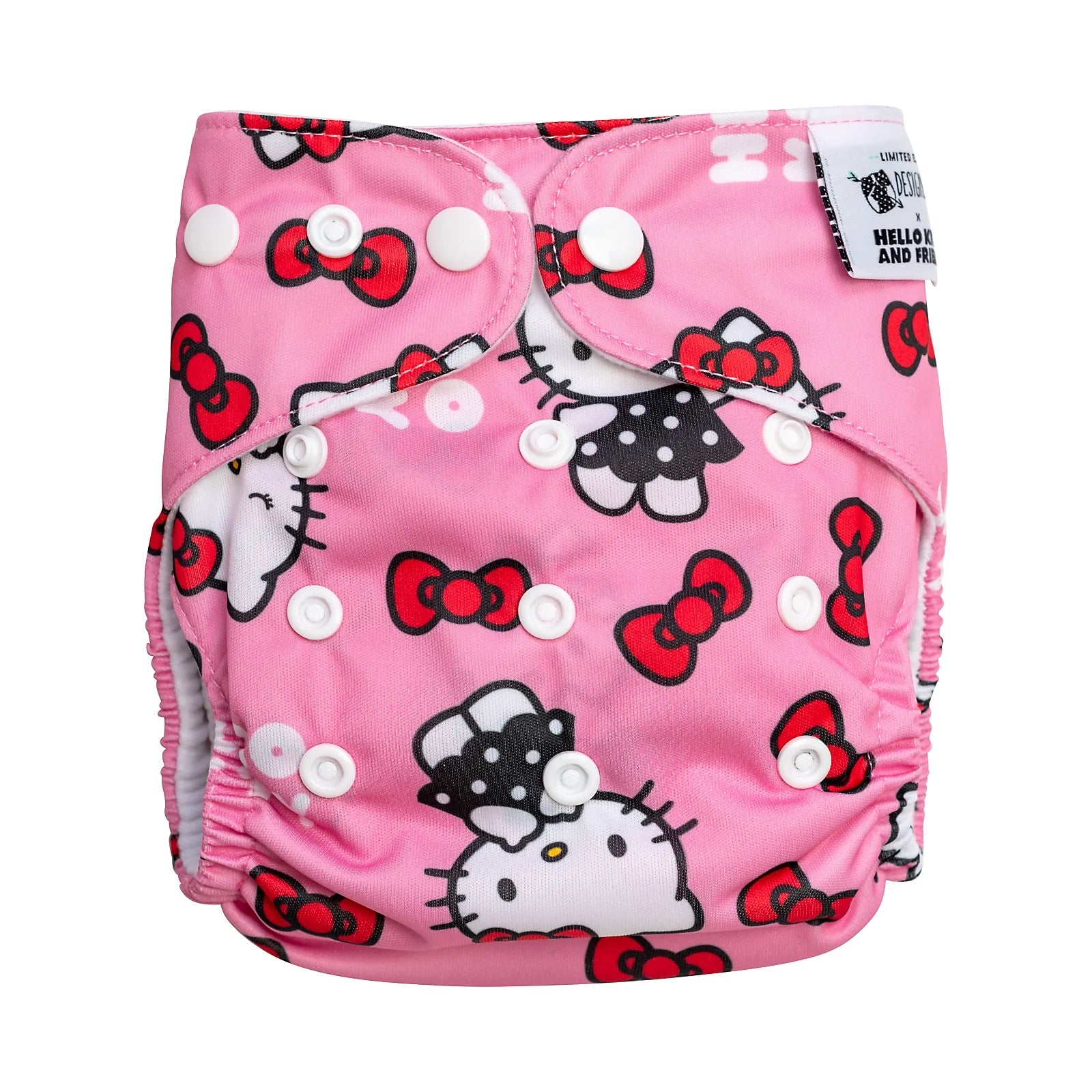 Hello Kitty Polka Dot Reusable Cloth Nappy