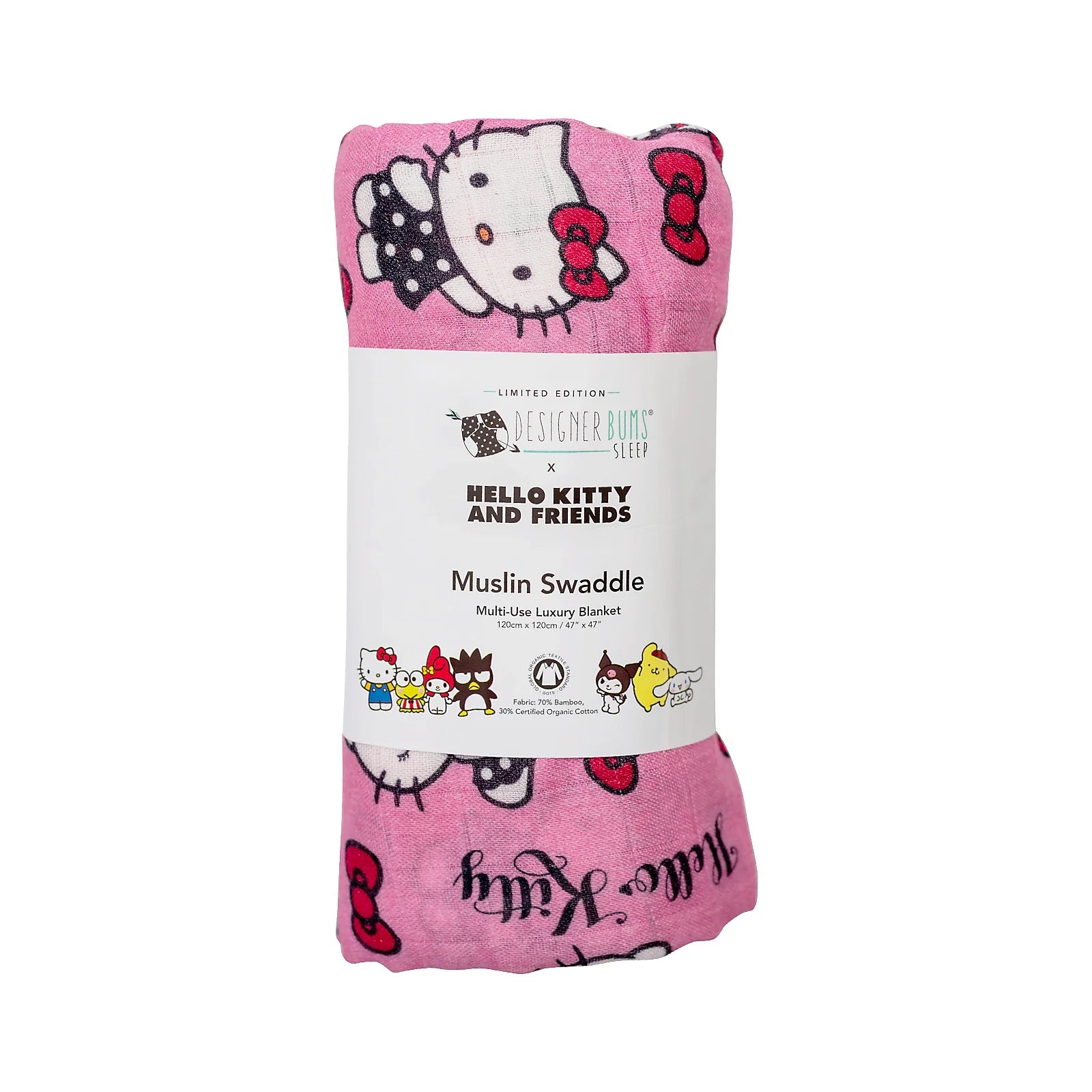 Hello Kitty Polka Dot Swaddle Designer Bums