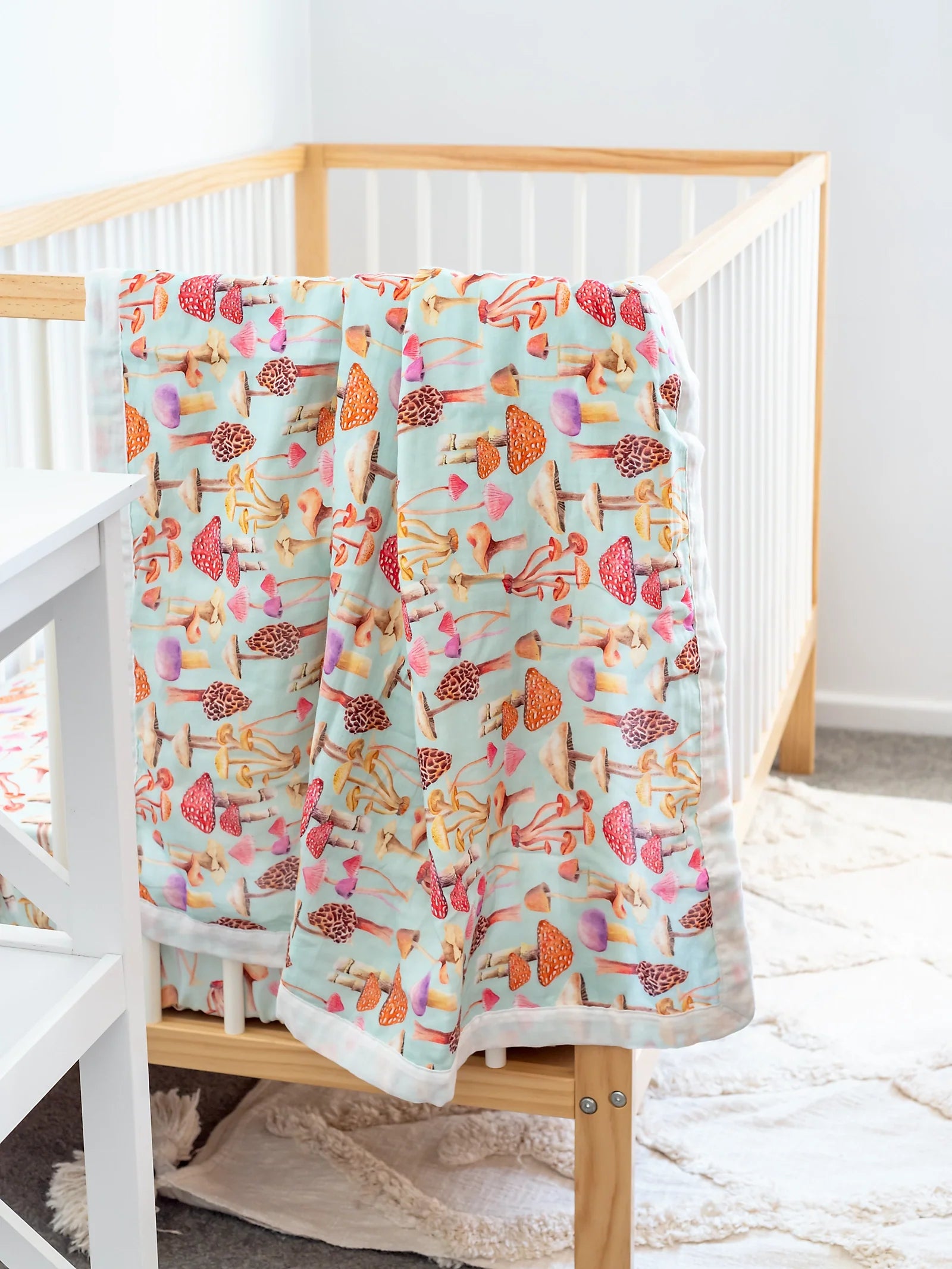 Luxury Organic Cotton Baby Bassinet Blanket Designer Bums