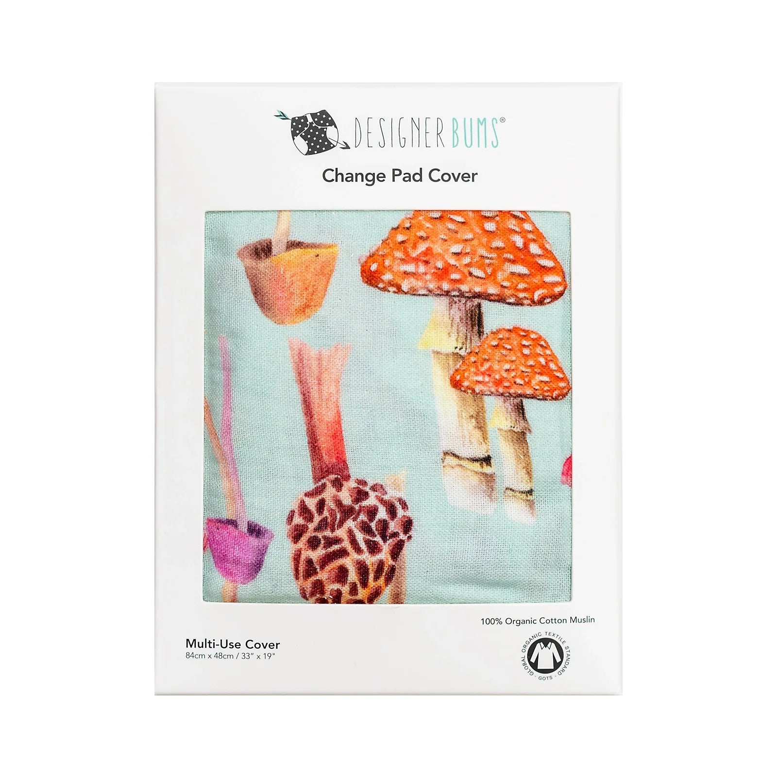 Mushroom Magic Change Pad/Bassinet Sheet