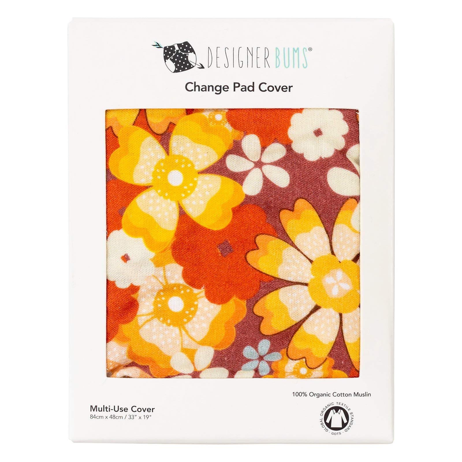Retro Floral Change Pad/Bassinet Sheet
