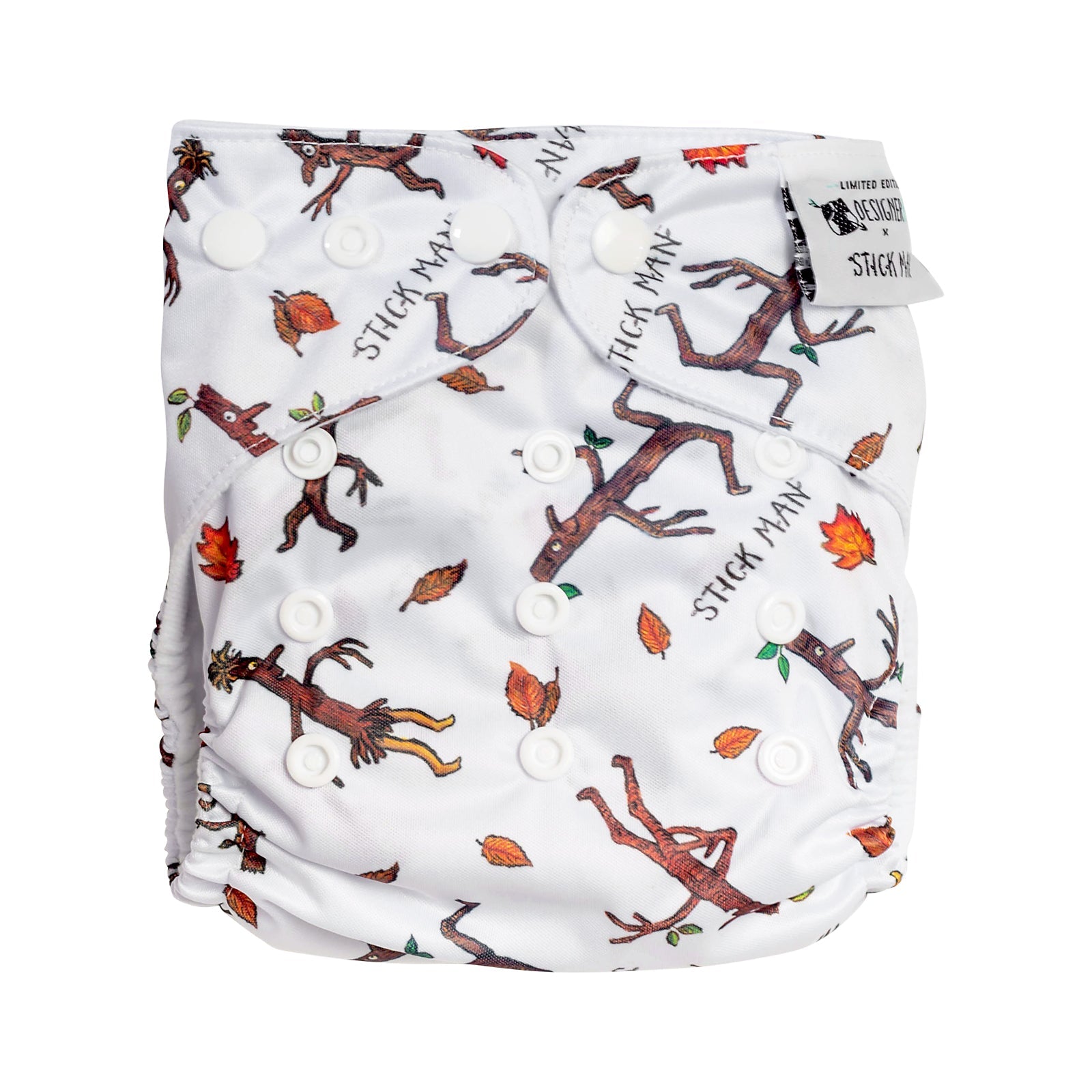 Stick Man And Stick Family Reusable Cloth Nappy